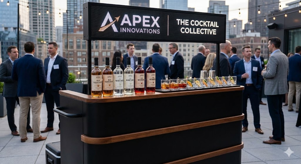 Corporate bar setup